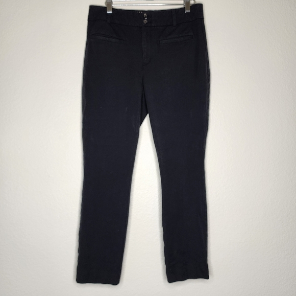 Anthropologie Black Essential Slim Pants 8 - Picture 5 of 5